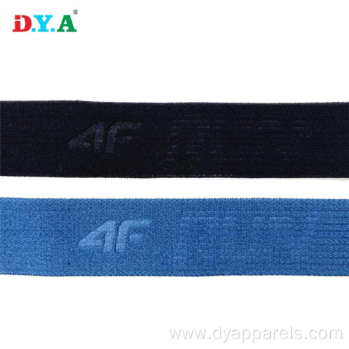 Embossing silicone Backed Jacquard Waistband Elastic Band